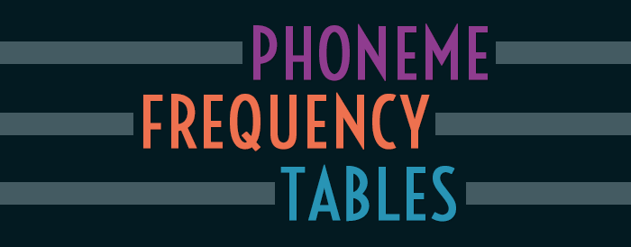 Phoneme Frequency Tables