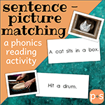TPT Sentence Picture Matching Cards